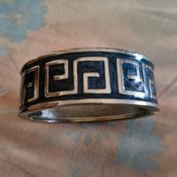  bracciale rigido con motivo a chiave greca, noto 