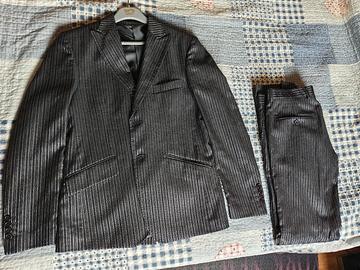 completo gessato elegante uomo 46