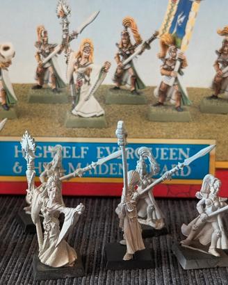 Eveequeen e ancelle, vintage Warhammer Fantasy