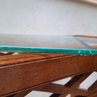 console in legno e vetro