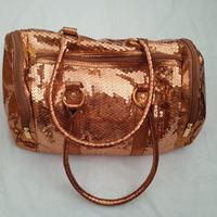Borsa a spalla bronzo con paillette Carpisa 