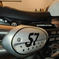 Protezione scarico originale Triumph scrambler 