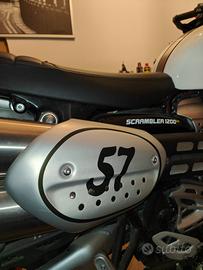 Protezione scarico originale Triumph scrambler 