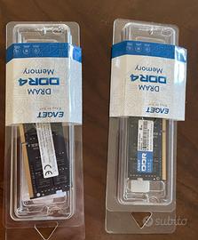 ram ddr 4 - 2666 mhz - 2 x 8 gb à aperte  nuove