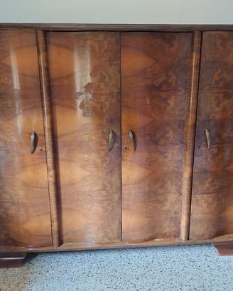 armadio, cassettone e comodini anni 40 chippendale