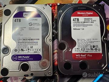 Hard disk coppia Hdd WD 4TB Sata