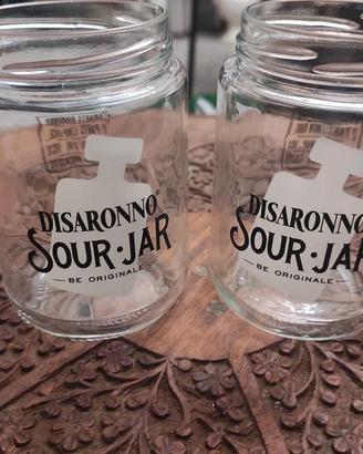 set bicchieri cocktail disaronno sour jar