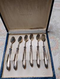 Set 6 cucchiaini in metallo argentato