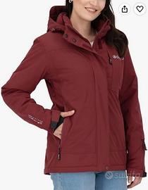  Parka Deproc Impermeabile color Vino Tg. 48 Donna