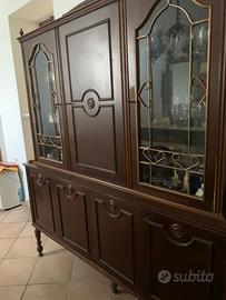 Mobile anni  70con vetrina anta girevole con bar