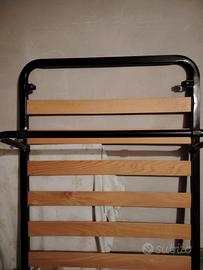 struttura letto singolo in doghe e pieghevole