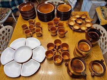 servizio in terracotta (coccio)
