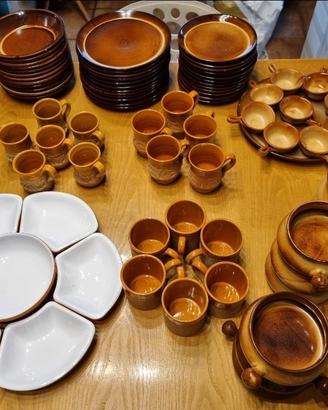 servizio in terracotta (coccio)