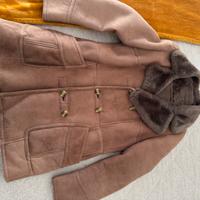 Cappotto doppiopetto in camoscio