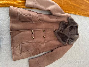 Cappotto doppiopetto in camoscio