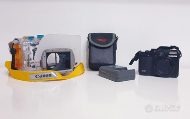 Canon G10 con custodia subacquea