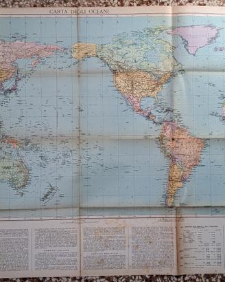 poster cartina mondo