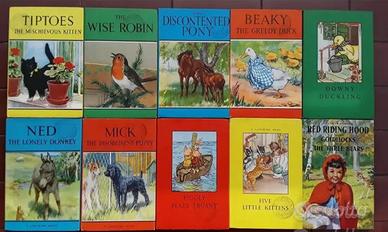 A LADYBIRDBOOK  60'-10 volumetti vintage per bimbi