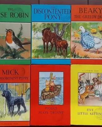 A LADYBIRDBOOK  60'-10 volumetti vintage per bimbi