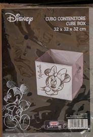 Cubo contenitore con manici Disney Minnie NUOVO