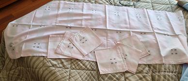 tovaglia rosa rettangolare 