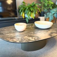 Tavolo ovale design con piano