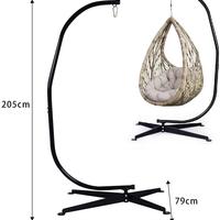 Sedia sospesa con sostegno