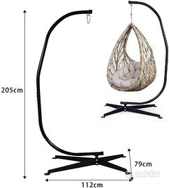 Sedia sospesa con sostegno