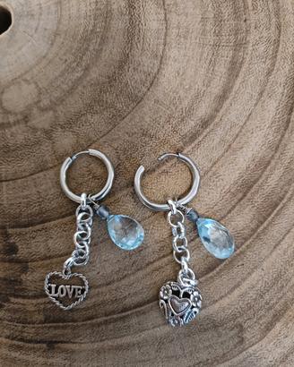 orecchini con topazio