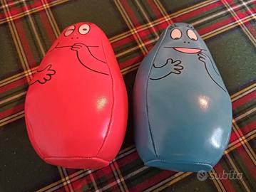 Coppia pupazzi Barbapapà (Barbabravo & Barbaforte)