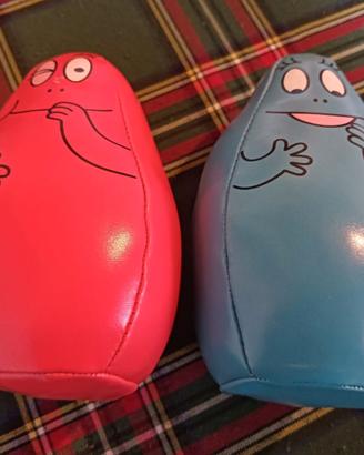 Coppia pupazzi Barbapapà (Barbabravo & Barbaforte)
