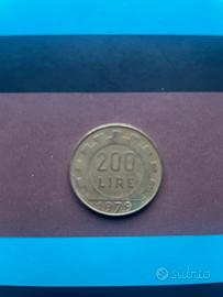Moneta da 200 Lire coniata nell'anno 1979.
