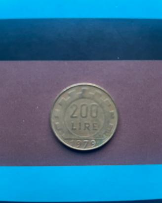 Moneta da 200 Lire coniata nell'anno 1979.