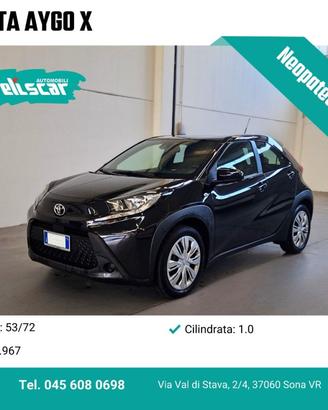 TOYOTA Aygo X 1.0 VVT-i 72 CV 5 porte Active