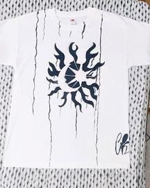 T-shirt dipinta a mano – Eclissi Frammentato 