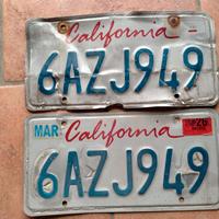 Targhe originali americane 