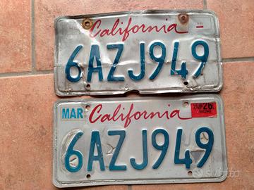 Targhe originali americane 