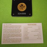 Riedizione della lira 20 lire "quercia" oro