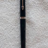 Parker 180 Rollerball Pen Laque Blue Crome Trim