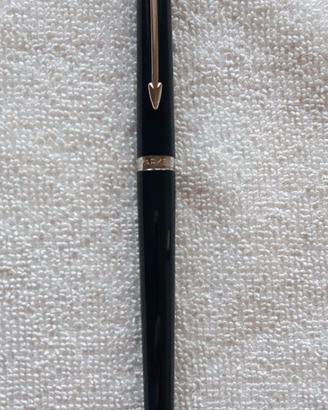 Parker 180 Rollerball Pen Laque Blue Crome Trim