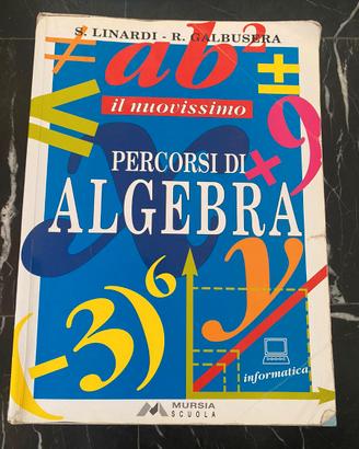 5×Libri scolastici matematica algebra aritmetica