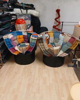 coppia di poltrone letto trasformabili