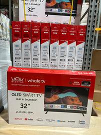 Smart Tv 32” Qled, Sound Bar incorporata