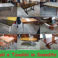 Tavoli in Svendita al Centro Affari di Bresega