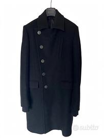 Cappotto Givenchy Paris Peacoat Lana Nera Tg. 48