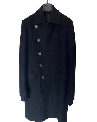 Cappotto Givenchy Paris Peacoat Lana Nera Tg. 48