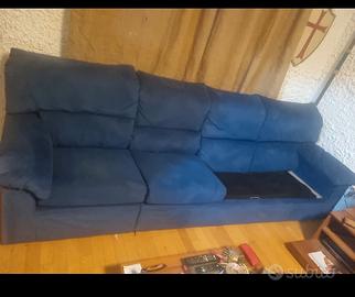 Divano letto componibile in alcantara