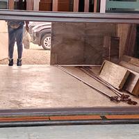 Specchio il legno massello con basetta