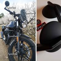 2 SPECCHIETTI BAR END GUZZI V7 V9 cafe OMOLOGATI