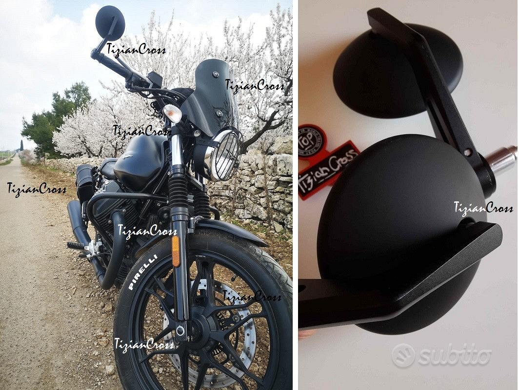 Subito TizianCross 2 SPECCHIETTI BAR END GUZZI V7 V9 cafe OMOLOGATI Accessori Moto In